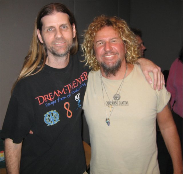 Donnie with Sammy Hagar 3-13-06
